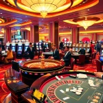 Experience the excitement of NH88 Casino with vibrant gaming tables and stunning slot machines.