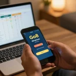 Engaging in Go8 đăng nhập to access thrilling online casino games on a smartphone in a cozy setting.