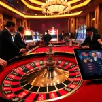 Experience the thrill at https://88vv.jpn.com/ with players engaging at a luxurious roulette table.