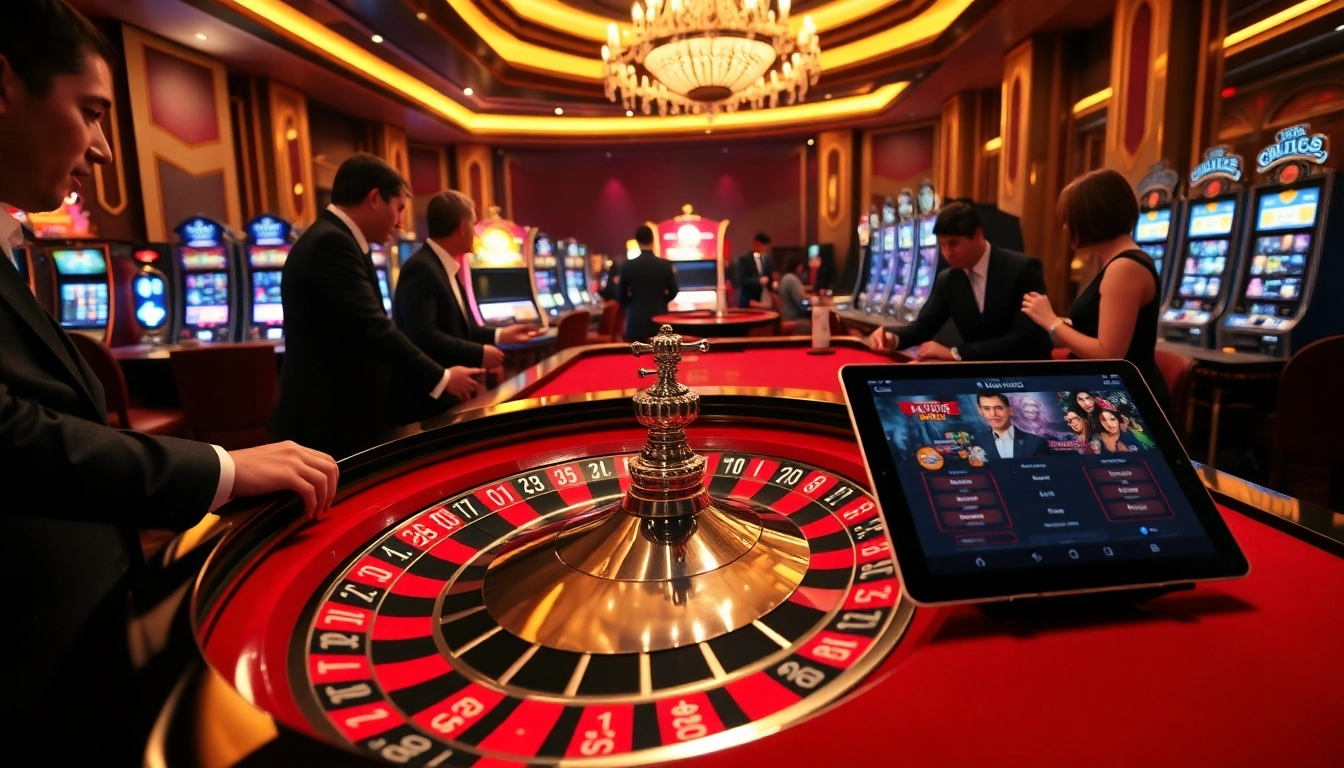 Experience the thrill at https://88vv.jpn.com/ with players engaging at a luxurious roulette table.