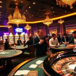 Engage with the da88 game in this vibrant casino scene full of excitement and luxury.