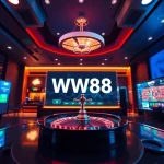 WW88 online gaming platform showcasing exciting casino games in a vibrant digital setting.
