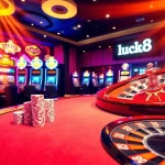 Experience the excitement of luck8 with engaging poker and slot games in a luxurious casino setting.