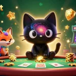 Sbobet captivating online gambling scene featuring vibrant cosmic casino theme and characters.