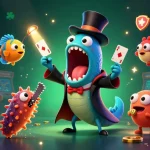 Engage with the fun of 789 bet featuring characters from the underwater casino magic act.
