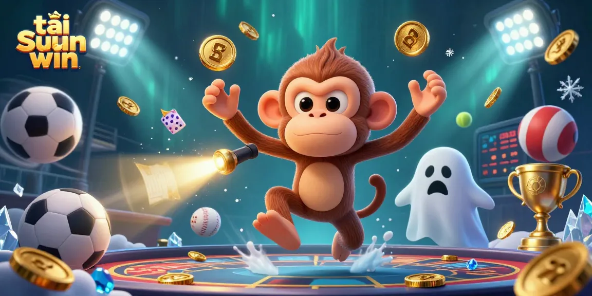 Win big with tải sun win in this vibrant and dynamic 3D casino illustration showcasing gameplay excitement.