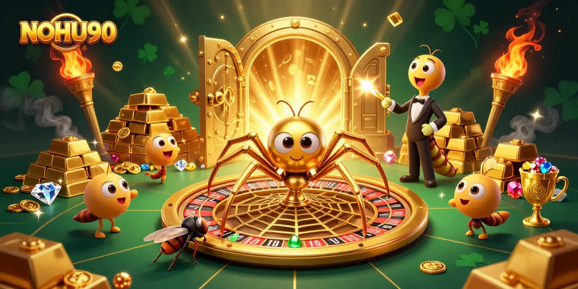 Engage with NOHU90's thrilling gaming experience featuring a dynamic roulette wheel web scene.